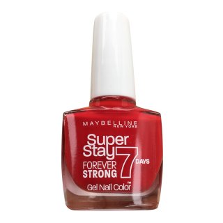 Maybelline New York Nagellack Superstay Forever Strong 7 Days Nailpolish passionate red 08, 10 ml (1St)