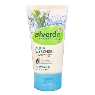 alverde NATURKOSMETIK Aqua Waschgel Meeresalge (150ml Tube)