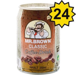 Mr. Brown Coffee-Drink Classic (24x0,25l Dosen)