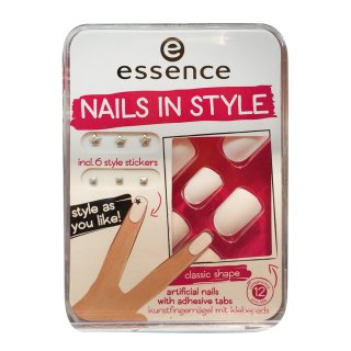 essence cosmetics Künstliche Nägel nails in style the white it-piece 01 (12St Packung)