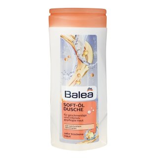 Balea Soft-Öl Dusche mit wervollem Ölkomplex, sehr trockene Haut (300ml Flasche)