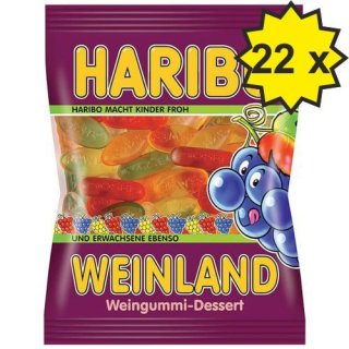 Haribo Weinland Weingummi (22x 200g Beutel)
