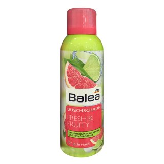 Balea Duschschaum Fresh & Fruity mit dem Duft von Limette und Pink Grapefruit (200ml)