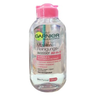 Garnier Mizellen-Reinigungswasser All-in-1 für normale & empfindliche Haut (400 ml Flasche)