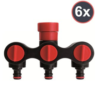 Carrera Greenmaster 3-Wege-Verteiler für alle handelsüblichen Kupplungssysteme (Nr.11) VPE (6Stk.)