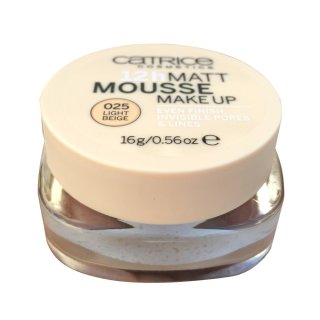 Catrice 12h Matt Mousse Make up Light Beige 025, 16 g (1St)