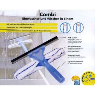 Unger Profi Combi Fenster-Wischer (Einwascher & Abzieher) 25cm