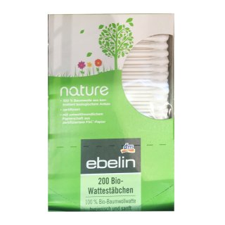 ebelin Bio-Wattestäbchen (200 St)
