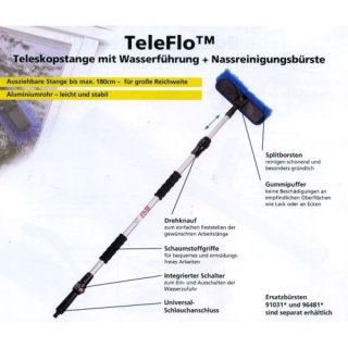 Unger Tele Flo 180cm (Teleskopstange & Nassreinigungsbürste)