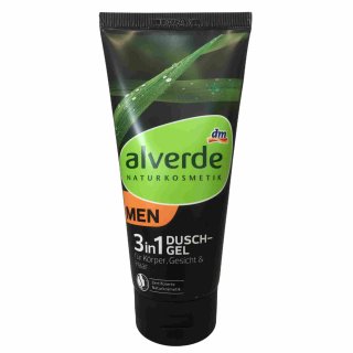 alverde Naturkosmetik Men 3 in 1 Duschgel (200ml Tube)
