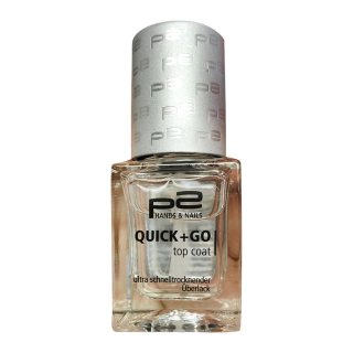 p2 cosmetics Nagelüberlack Quick + Go Top Coat, 10 ml (1St)