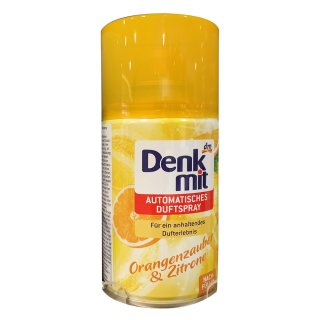 Denkmit Automatisches Duftspray Orangenzauber & Zitrone Nachfüller, 250ml Sprayflascher