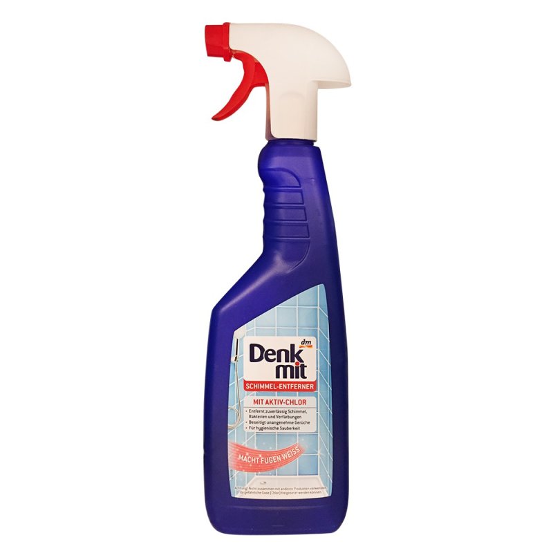 Denkmit Schimmel Entferner mit Aktiv Schlor (750ml Flasche)
