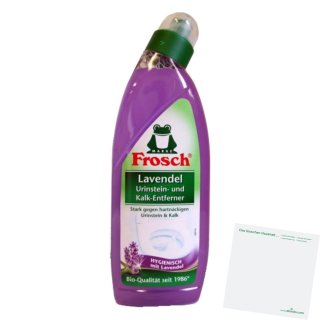 Frosch Urinstein und Kalk Entferner Lavendel (750ml Flasche) + usy Block
