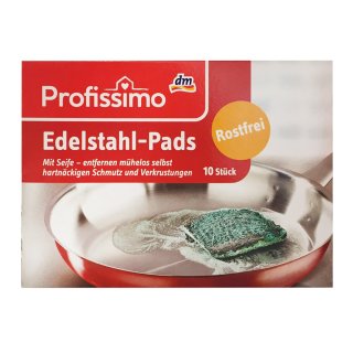 Profissimo Edelstahl-Pads (10 St Beutel)