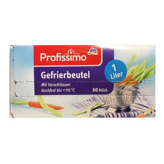 Profissimo Gefrierbeutel 1l (65 Stk Box)