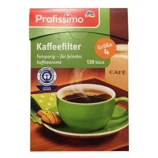 Profissimo Kaffeefilter Gr. 4 (120 Stk Box)