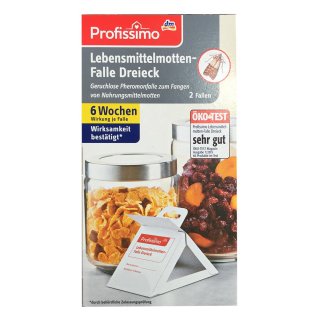 Profissimo Lebensmittelmotten-Falle Dreieck (2 Fallen Pack)