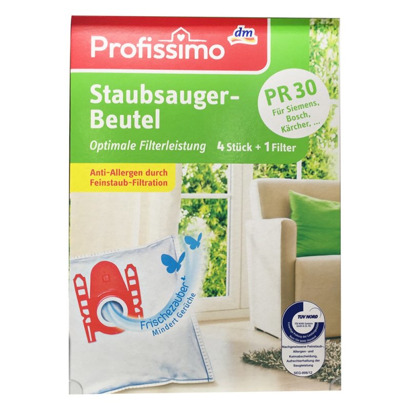 Profissimo Staubsauger-Beutel PR30 für AGE, Volta,...Optimale Filterl