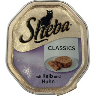Sheba mit Kalb und Huhn, 85g Schälchen