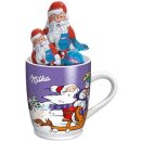 Milka Weihnachtsbecher 2012 mit 2 Schokoladen...