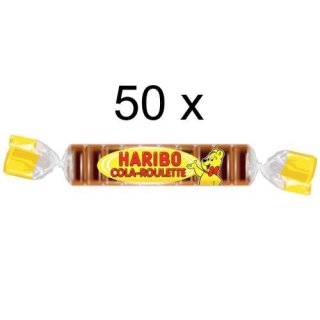 Haribo Happy-Cola-Fruchtgummi-Rollen 50 Rollen (1x1,25 kg)