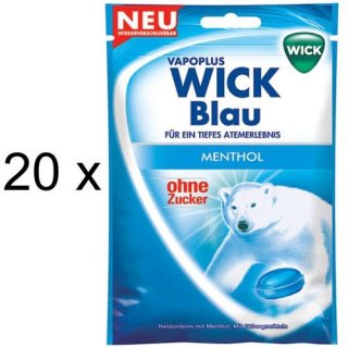 Wick Blau ohne Zucker (20x 72g Beutel)
