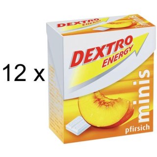 Dextro Energy Minis Pfirsich (12x50g Packung)