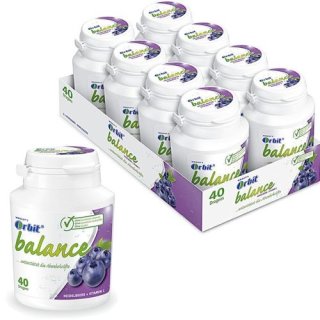 Wrigley Orbit Balance Heidelbeere - Vitamin C (8x 40 Dragees)