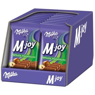 Milka M-joy Ganze Haselnüsse, Schokoladen-Tafel, (20 Tafeln x 60g)