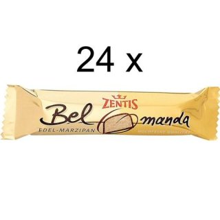 Zentis Belmanda Edel-Marzipan mit Zartbitterschokolade (24x 60g Karton)