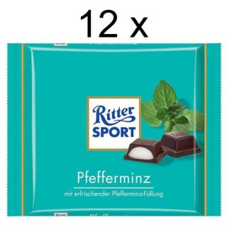 Ritter Sport Pfefferminz (12x100g Tafeln)