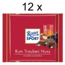 Ritter Sport Rum-Trauben-Nuss (12x100g Tafeln)