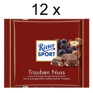 Ritter Sport Trauben-Nuss (12x 100g)