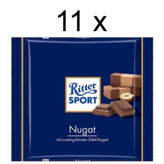 Ritter Sport Nugat, 11er Pack (11x 250g Packung)