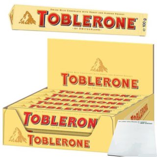 Toblerone Tafel Milchschokolade 20er Pack (20x100g Packung) + usy Block