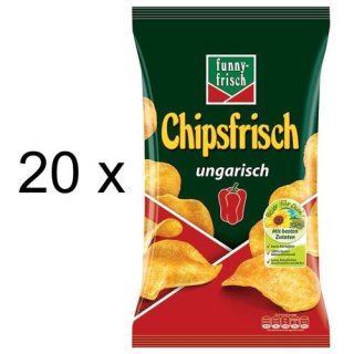 Funny-Frisch Chips Frisch Ungarisch (20x175g Tüten)