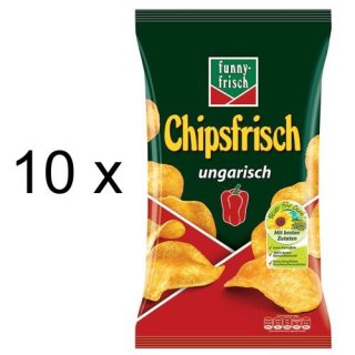 Funny-Frisch Chips Frisch Ungarisch (10x175g Tüten)