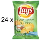 Lay´s Sour Cream & Onion Chips (24x 27,5g...
