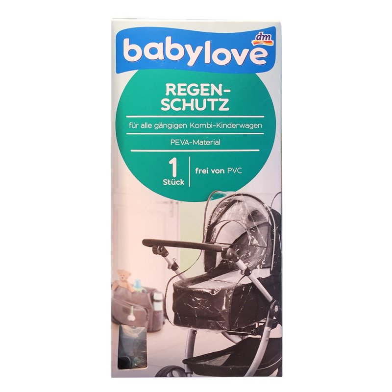 babylove Regenschutz fr alle gngigen Kombi-Kinderwagen, frei von PV