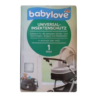 babylove Universal Insektenschutz, Kinder, Sportwagen, Buggys, Reisebetten, weiß (1 St Pack)