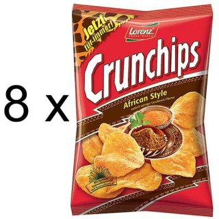 Lorenz Crunchips African Style (8x 175g Tüten)