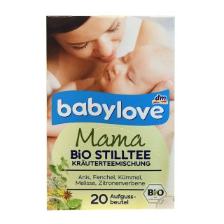 babylove Mama Bio Stilltee Kräuterteemischung (20 Aufgussbeutel Box)