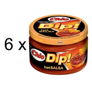 Chio Tortillas Dipp Hot Salsa (6x200ml Glas)