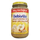 Bebivita Apfelstückchen mit Banane und Vollkorn ab 8. Monat, 250g Glass