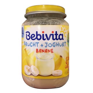 Bebivita Frucht & Joghurt Banane ab 10. Monat, 190g Glass