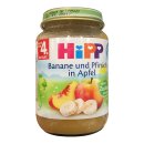 Hipp Banane und Pfirsich in Apfel nach dem 4. Monat, 190g Glass