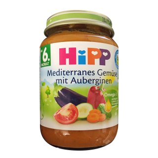 Hipp Mediterranes Gemüse mit Auberginen ab 6. Monat, 190 g