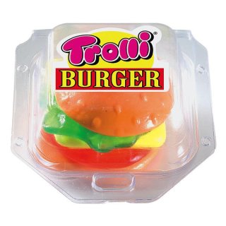 Trolli Burger Schaumzucker mit verschiedenen Schichten in Burger-Form (24x 50g Packung)