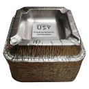usy Einweg-Aschenbecher aus Aluminium Outdoor Aschenbecher Alu (20 Stck. Packung)